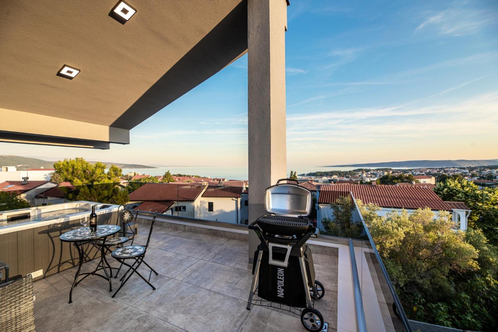 Luxury Villa Adria Apartments Krk Town Exteriör bild